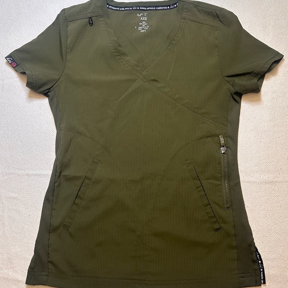 Women's Koi Lite Philosophy mock wrap scrub top